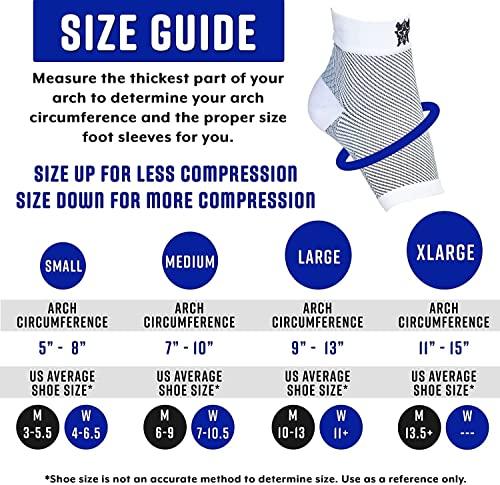 Bitly Bitly Plantar Fasciitis Compression Socks for Women & Men - Best Ankle Compression Sleeve, Nano Brace for Everyday Use - Provides Arch Support & Heel Pain Relief (White, Medium)