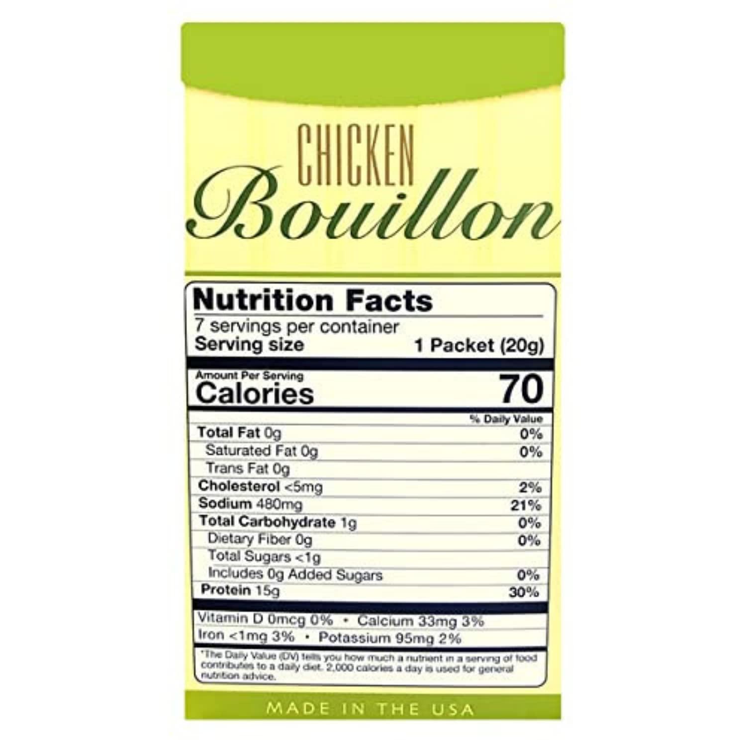Nutmeg State Nutrition HealthyWise - High Protein Soup, Chicken Bouillon 3 Pack, 15g Protein, Low Calorie, Low Fat, Low Carb, Ideal Protein Compatible, 7 Servings Per Box, (3 Pack)