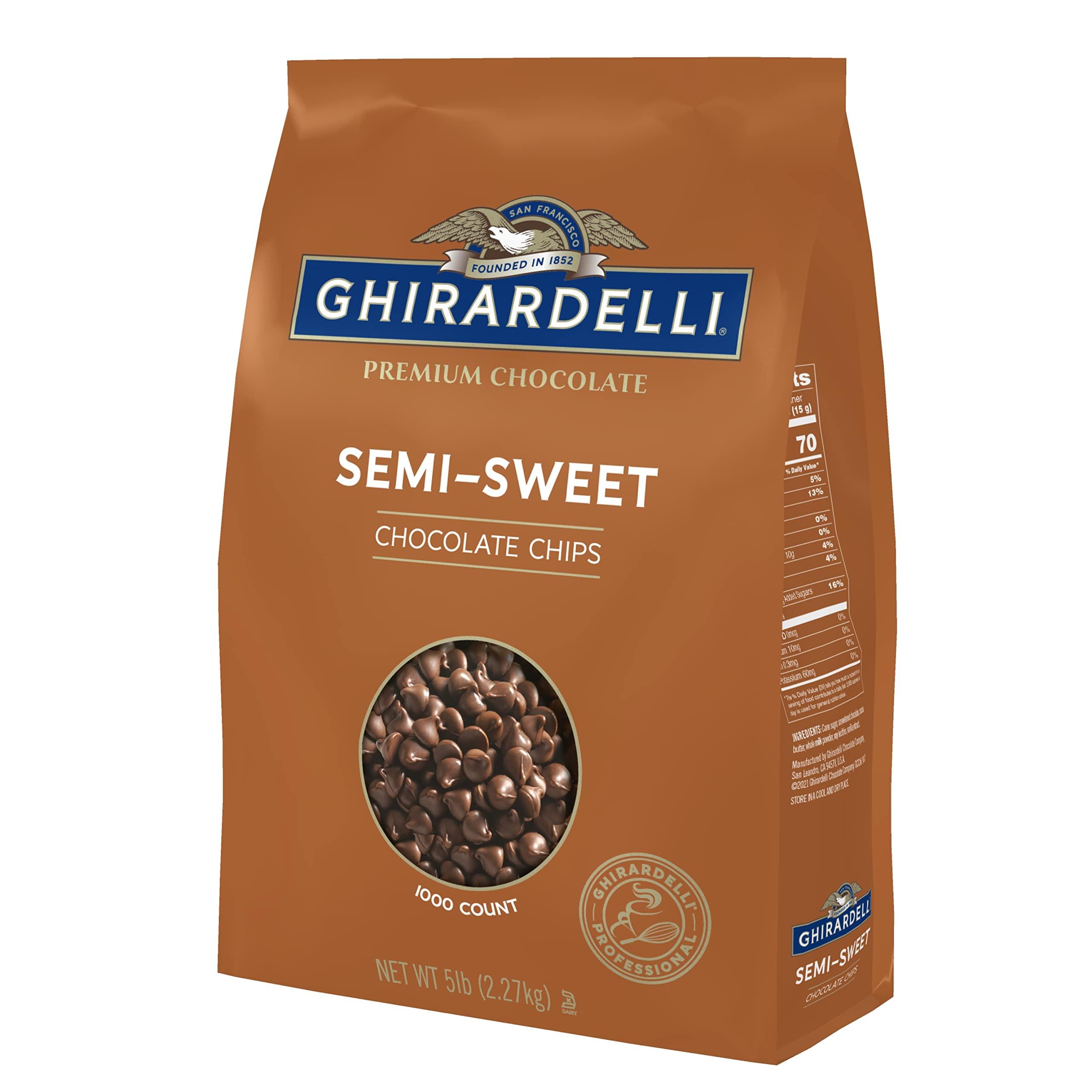 Ghirardelli Chocolate Company Ghirardelli Chocolate Company Semi-Sweet Chips 1000 per lb., 5lb (Pack of 2)