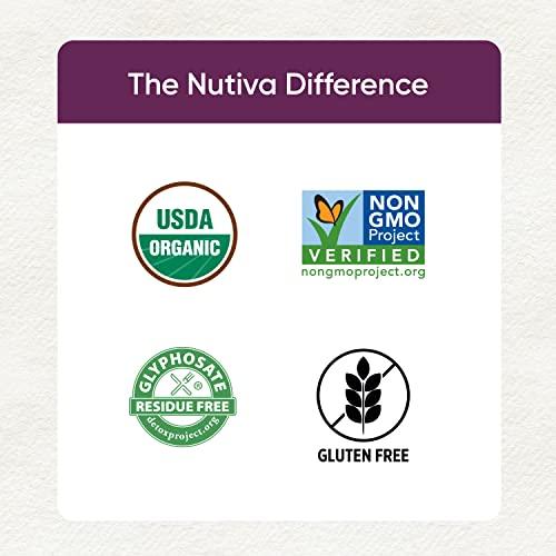 Nutiva Nutiva Organic Premium Raw Black Chia Seeds, 32 Oz, USDA Organic, Non-GMO, Whole 30 Approved, Vegan, Gluten-Free & Keto, Nutrient-Dense Seeds with 3g Protein & 5g Fiber for Salads, Yogurt & Smoothies