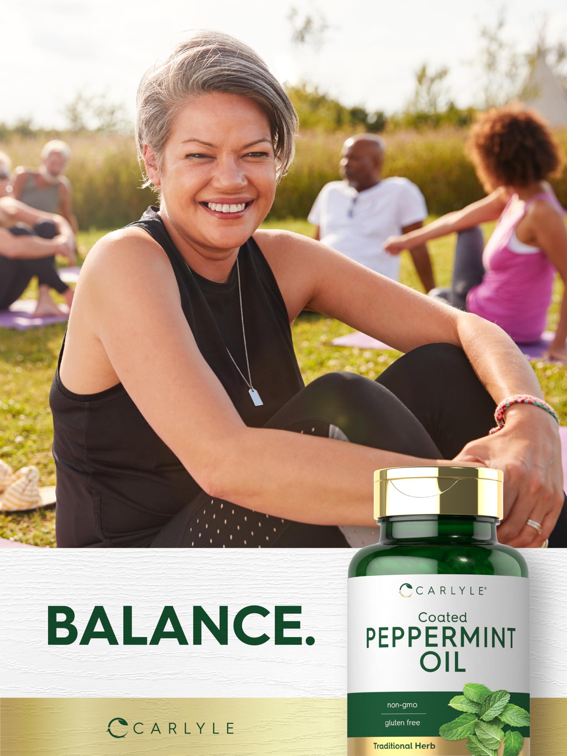 Carlyle Carlyle Peppermint Oil Capsules | 150 Softgels | with Rosemary and Thyme