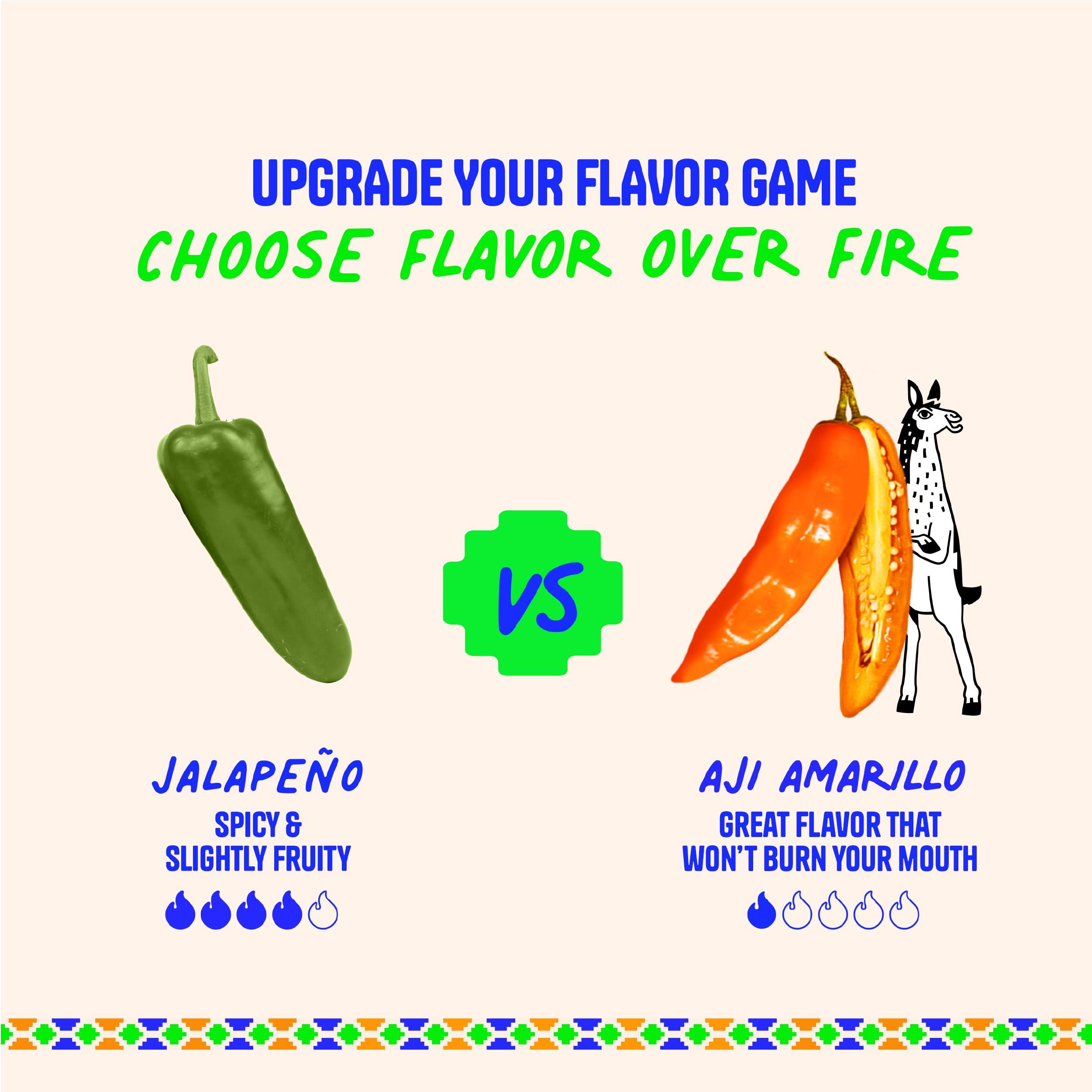 TARI Tari Hot Sauce - Peruvian Aji Amarillo - Perfect for Burgers, Tacos, Eggs, Chicken & more - 11.8 oz