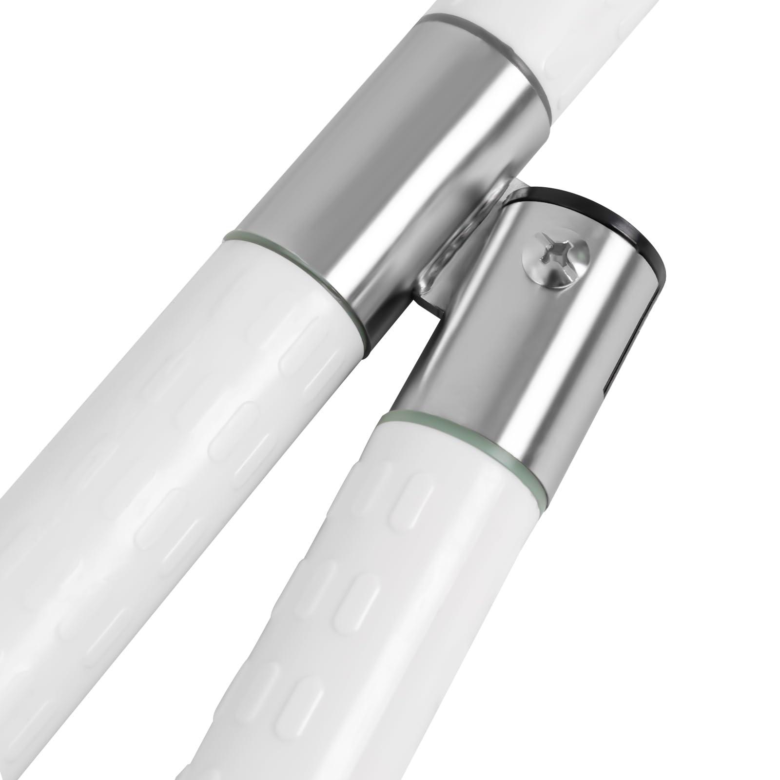 Wingderlier Handicap Grab Bars,23.6inch Foldable Grab Bar Bars for Bathroom,Stainless Toilet Grab Bar Flip-Up Toilet Safety Rails with Leg for Elderly Pregnant Women Disabled,White