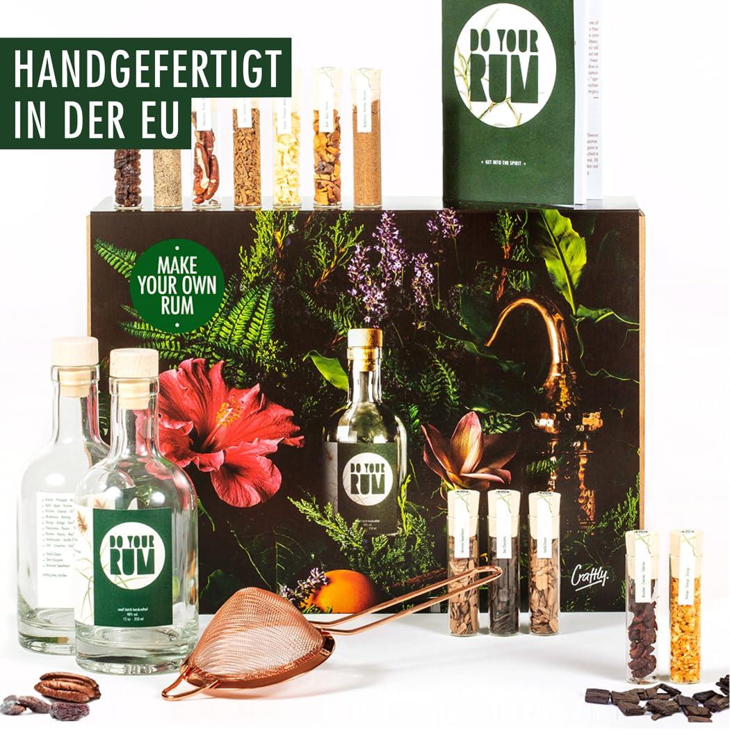 DO YOUR GIN DO YOUR RUM | Rum Making Kit | DIY Gift Sets for Men & Women | Bartender Gift Basket | Rum Gift Set | 12 Botanicals | Birthday Gift for Her, Him