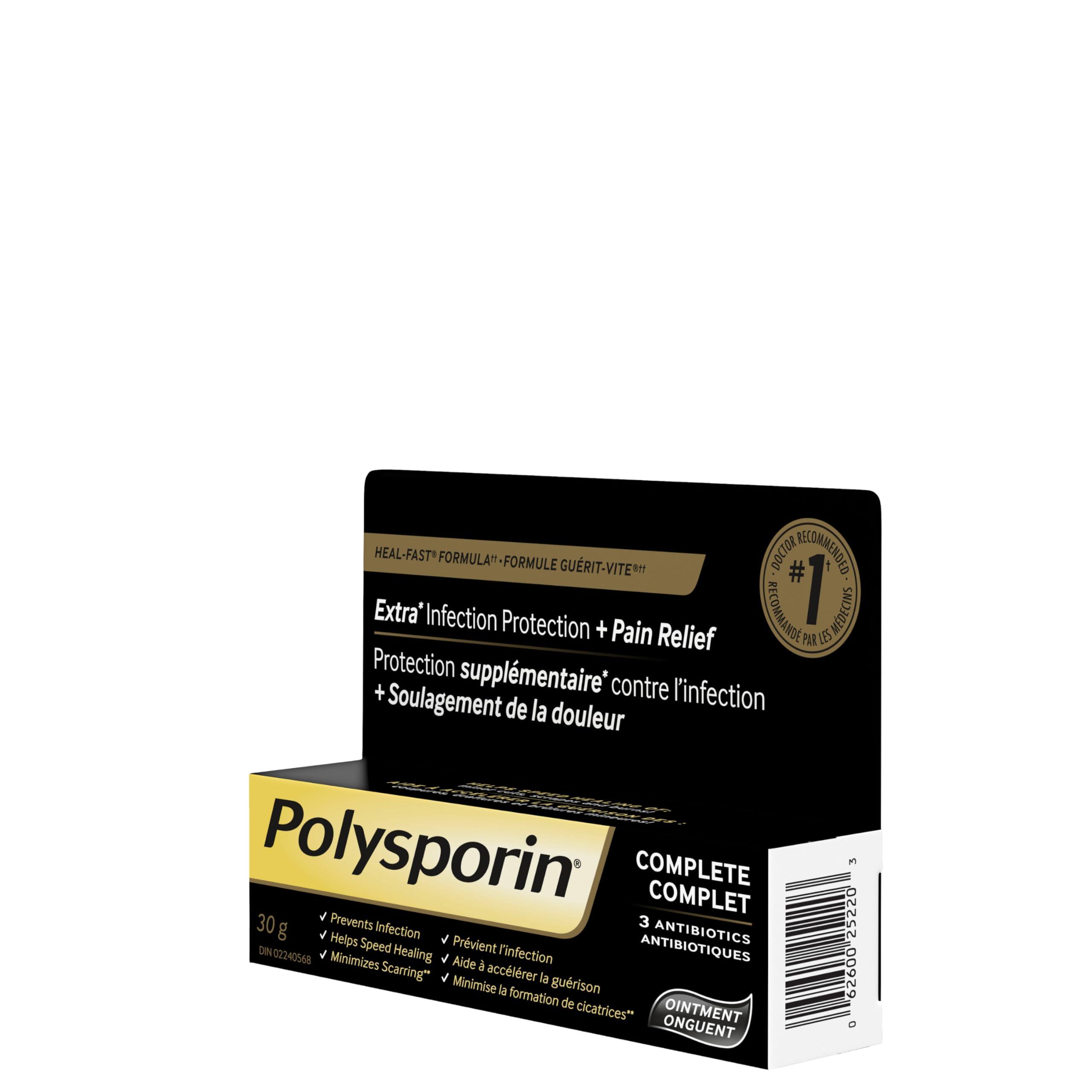 Polysporin Antibiotic Ointment Heal-Fast formula, 30g 30 gram