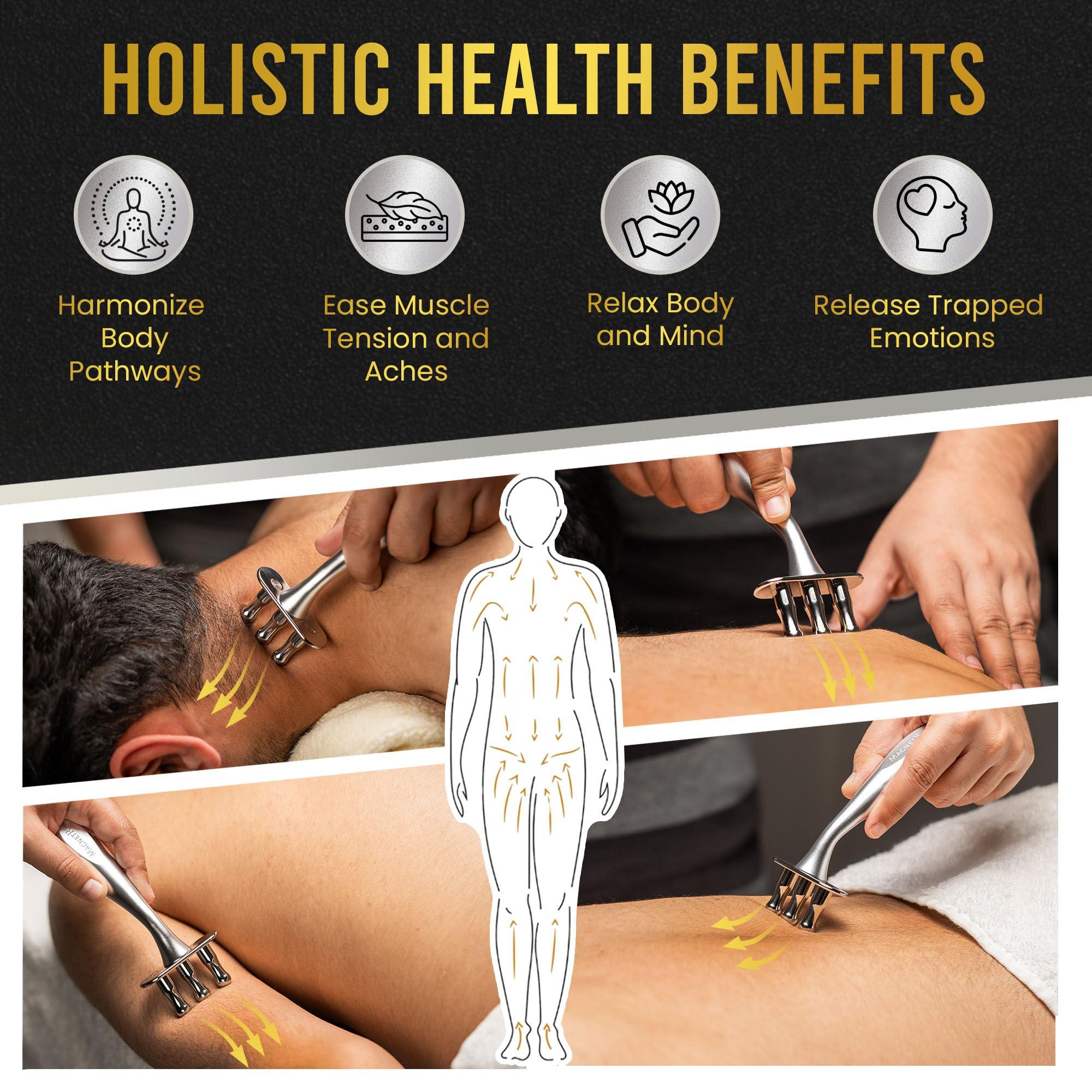 MagnetRX MagnetRX Magnetic Therapy Massage Fork Multi-Functional Magnetotherapy Pen for Emotion Code Magnets, Meridian Massage Tool & Body Healing Magnets Magnetoterapia Fisioterapia Portatil Aparatos