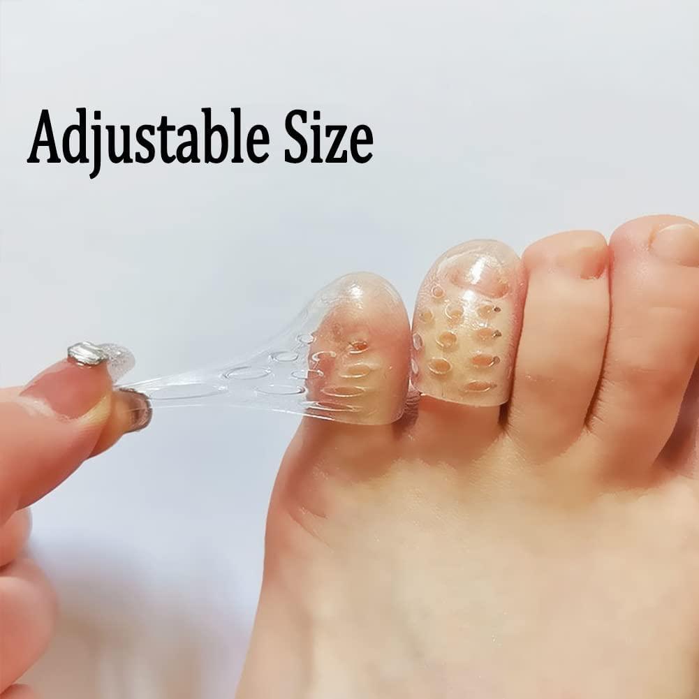 Ujicde Gel Toe Protector Caps, Little Toe Protectors, Silicone Breathable Toe Covers Sleeves for Pinky, Blisters, Corns, Hammer Toes, Friction Pain Relief, Prevent Shoe Rubbing and Friction ( Color : 10PCS ,