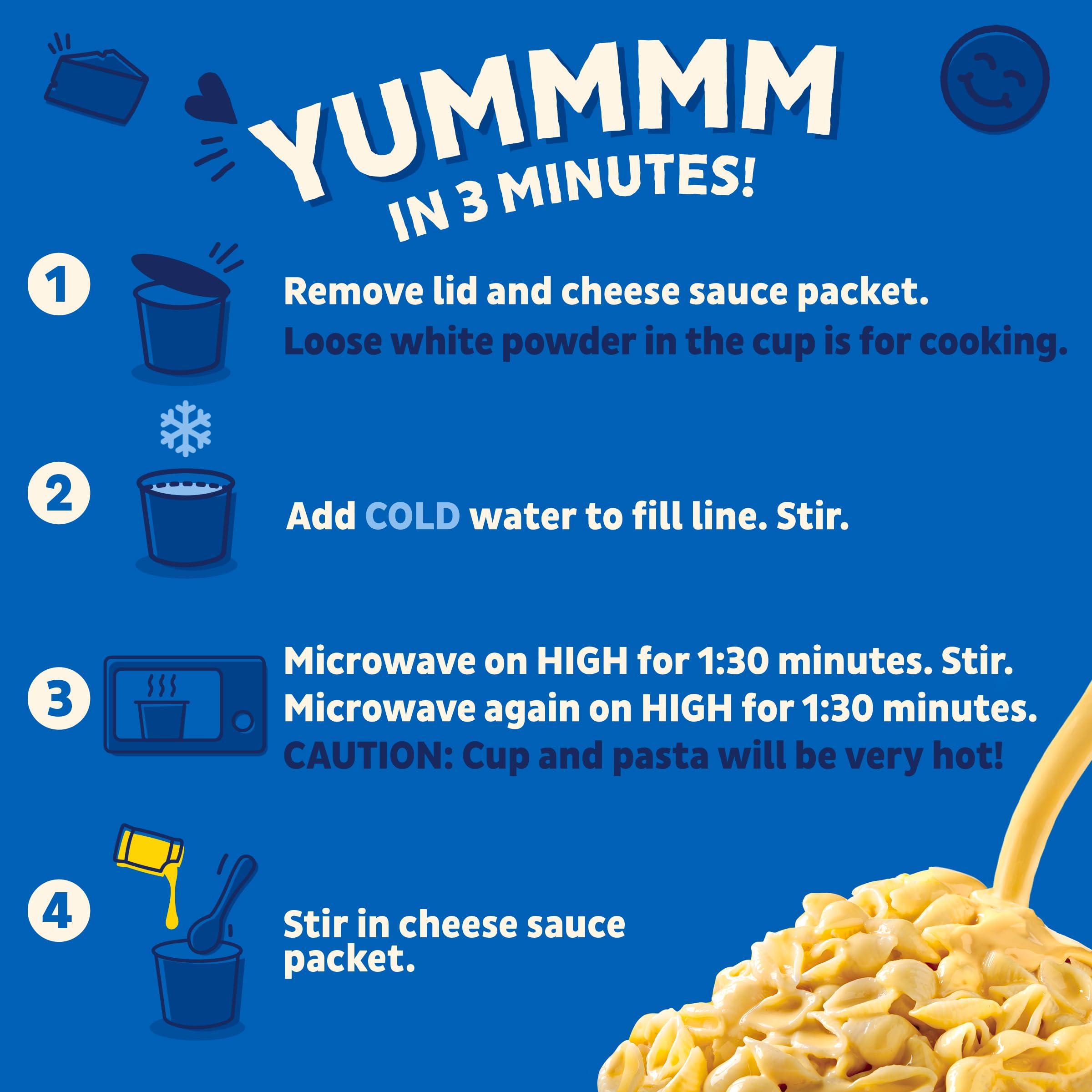 Annie's Homegrown Annie\'s Classic Cheddar Deluxe Rich and Creamy Microwave Mac & Cheese with Organic Pasta, 4 Ct, 2.6 OZ Cups