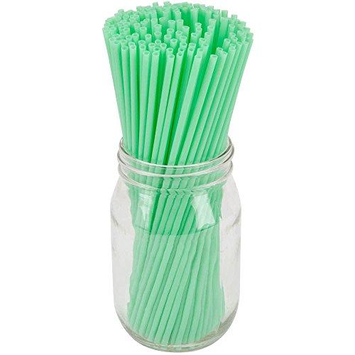 TableTop King TableTop King 7 7/8" Green Unwrapped Collins Straw - 5000/Case