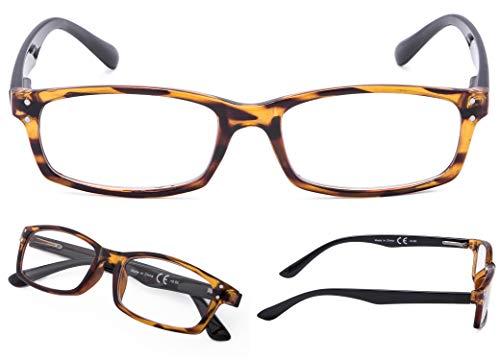 LUR READING GLASSES 3 pack Readers (Amber, 0.50)