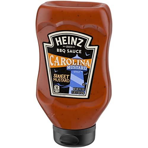 Heinz Heinz Carolina Mustard Style BBQ Sauce (18.7 oz Bottles, Pack of 6)