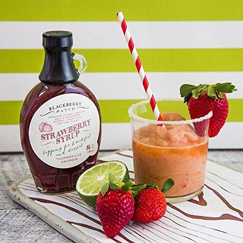 Blackberry Patch Strawberry Syrup 3 Ingredients - Blackberry Patch 8 oz Bottle – Oprahs Favorite Things 2014, Small Batch & Handmade in Georgia, Perfect on Pancakes, Waffles & French Toast, Great Dessert Topping!