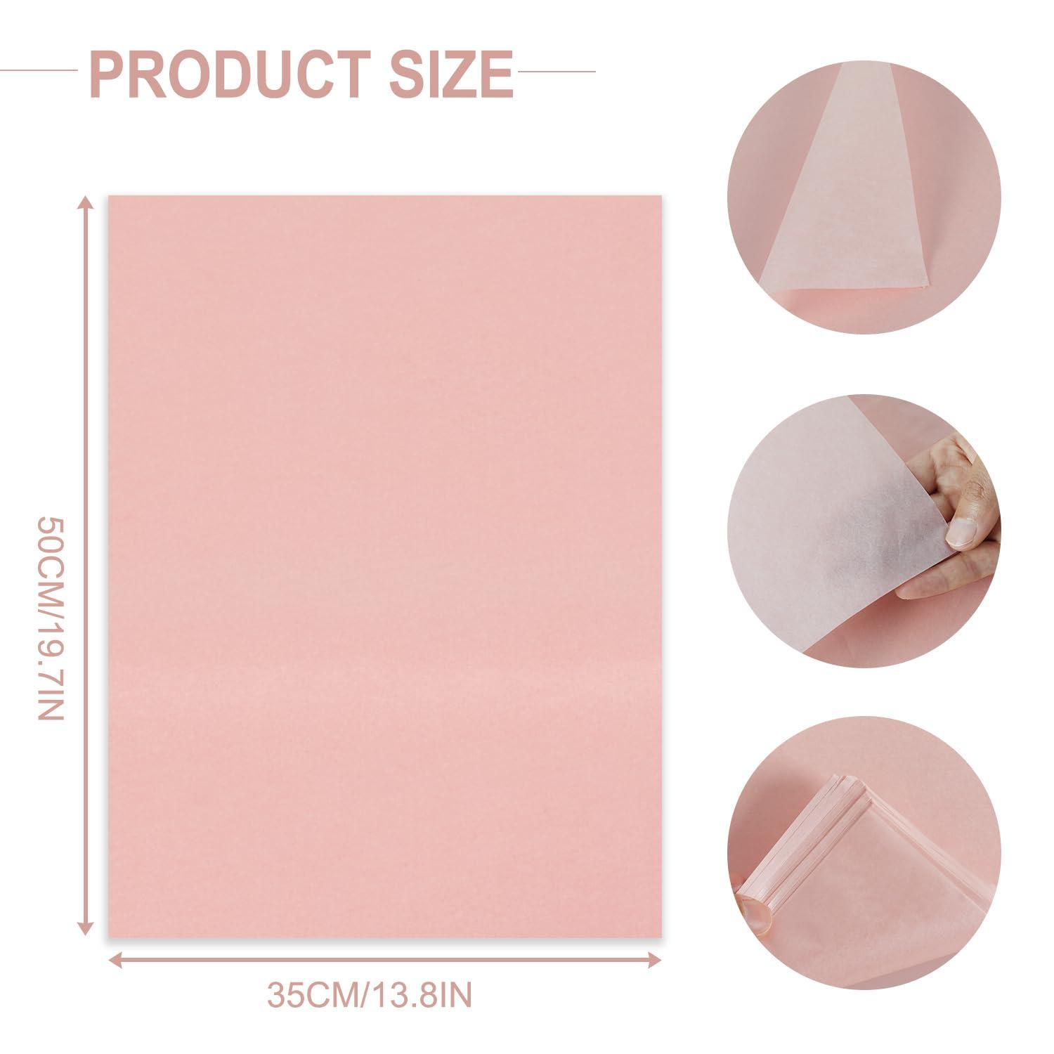 RUIFUN Pink Metallic Tissue Paper, 60 Sheets Shiny Baby Pink Tissue Paper Sheets for Gift Bags Crafts Wrapping Gifts Packaging, Pink Tissue Paper Bulk for Girls Women Birthday Wedding Baby Shower Party Decor