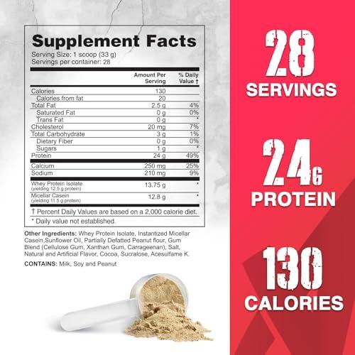 Apollon Nutrition Apollon Nutrition 50/50 Formula-X | Whey Isolate and Casein Protein | 2 lb (Dutch Chocolate)