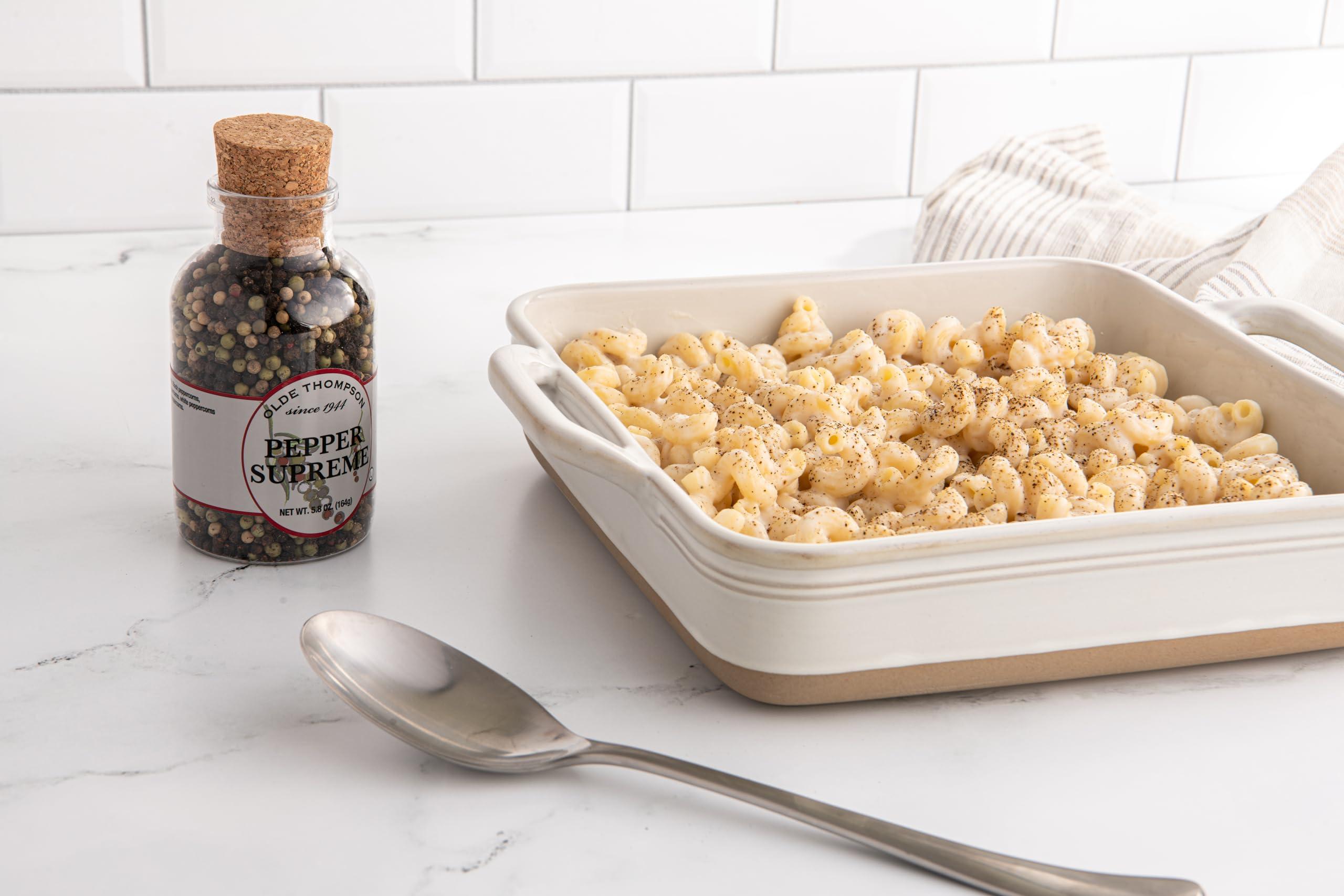 OLDE THOMPSON SINCE 1944 Olde Thompson Pepper Supreme, Whole Pepper Blend with White, Black, Pink, and Green Peppercorns, Refill for Pepper Grinders, 5.8 Ounce