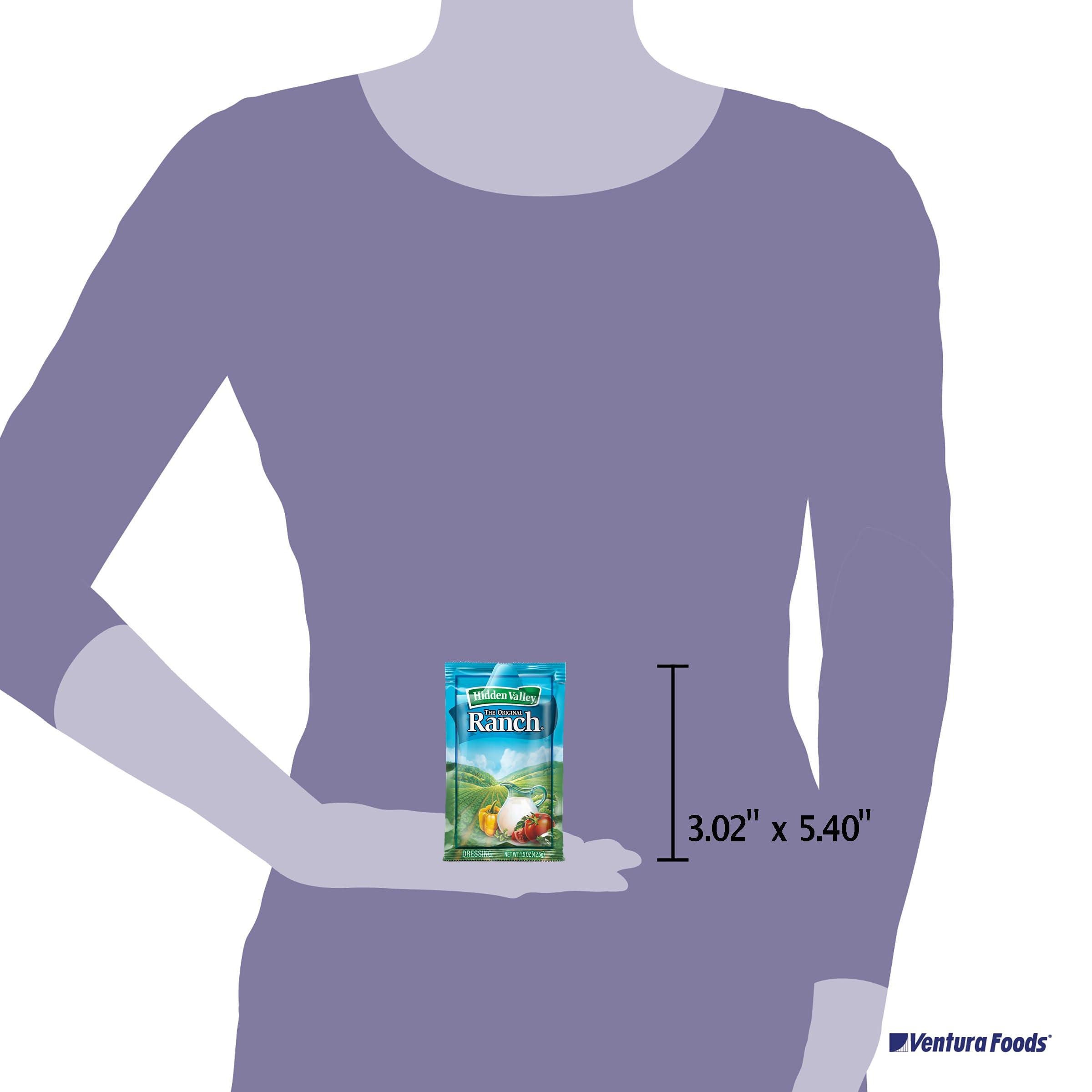 Ventura Foods Hidden Valley Original Ranch Dressing & Ranch Dip Packets, 1.5 oz (84 Pack)