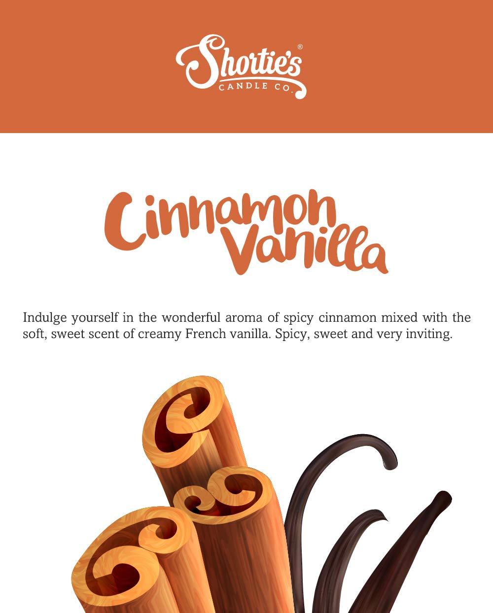 Shortie's Candle Company Shortie\'s Candle Company Cinnamon Vanilla Wax Melts Bulk Pack - Formula 117-4 Highly Scented 3 Oz. Bars (12 Oz. Total) - Made with Natural Oils - Bakery & Food Air Freshener Cubes Collection