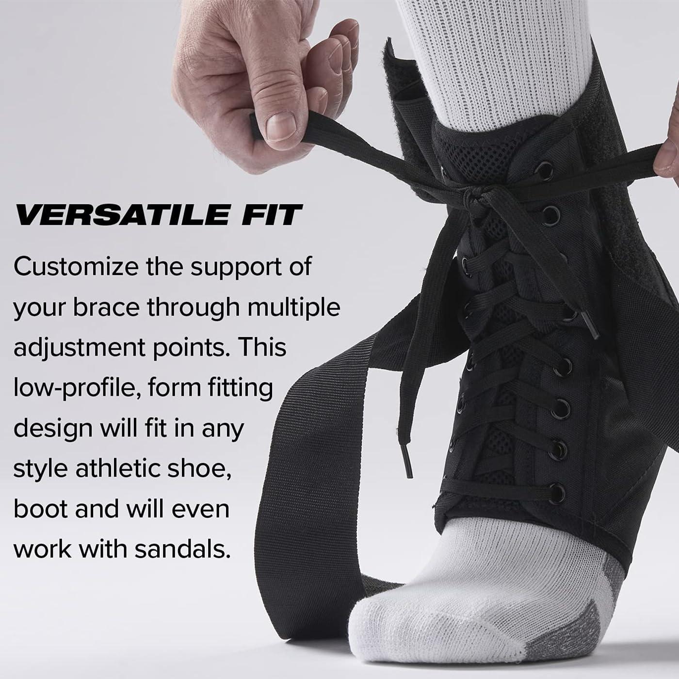 Ultra Ankle Ultra 360 Lace-Up Adjustable Ankle Brace For Ankle Stabilization, Adjustable Compression