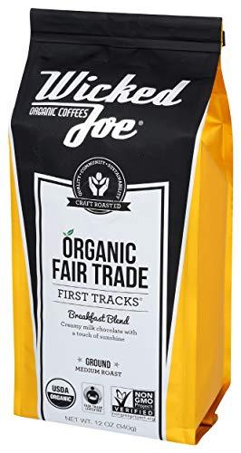 Wicked Joe Organic Coffee Wicked Joe Coffee Breakfast Blend Ground, 12 oz, Yellow