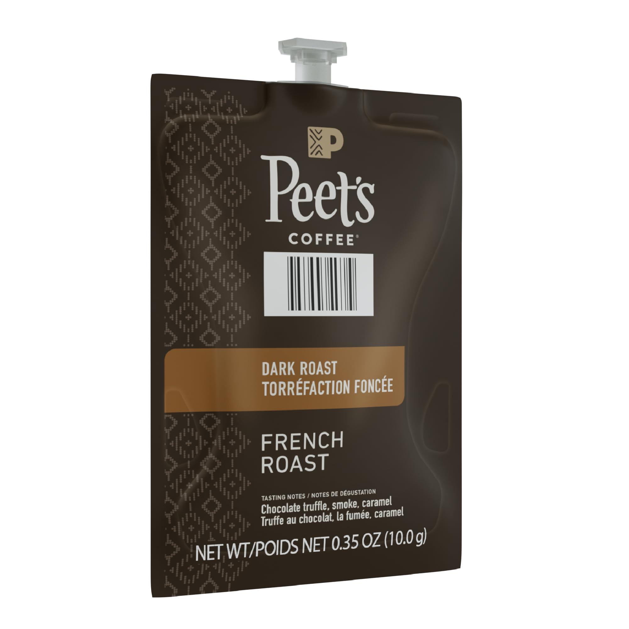 Flavia Peet\'s Coffee & Tea Flavia Ground Coffee Freshpacks, French Roast, 0.35 Oz Freshpack, 76/carton