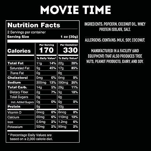 ICON MEALS ICON Meals Protein Popcorn, Savory Popcorn Snack, 10g Protein, Great Tasting, Crunchy, Air-Popped (3 Pack, Movie Time)