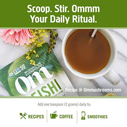 Om Mushroom Superfood Om Mushroom Superfood Reishi Organic Mushroom Powder, 3.5 Ounce, 50 Servings, Adaptogen, Stress & Immune Support, Superfood Mushroom Supplement