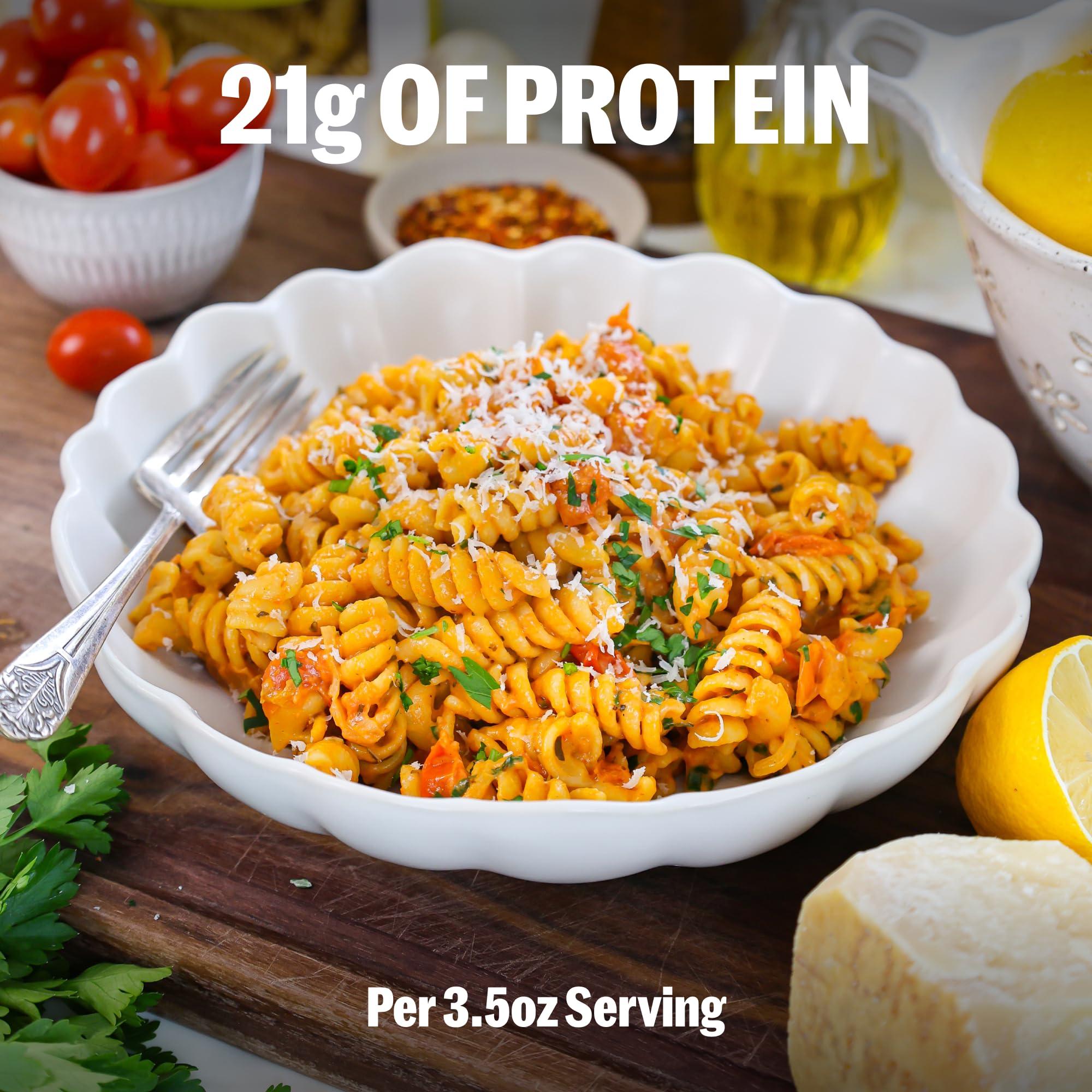 BRAMI Brami Fusilli, Curly Mac, Radiatori Italian Protein Pasta | Low Carb | High Fiber | High Protein | Keto | Non-GMO | Made in Italy | Semolina Pasta, Fortified with Heart Healthy Lupini Beans | 8oz (Pack of 6)