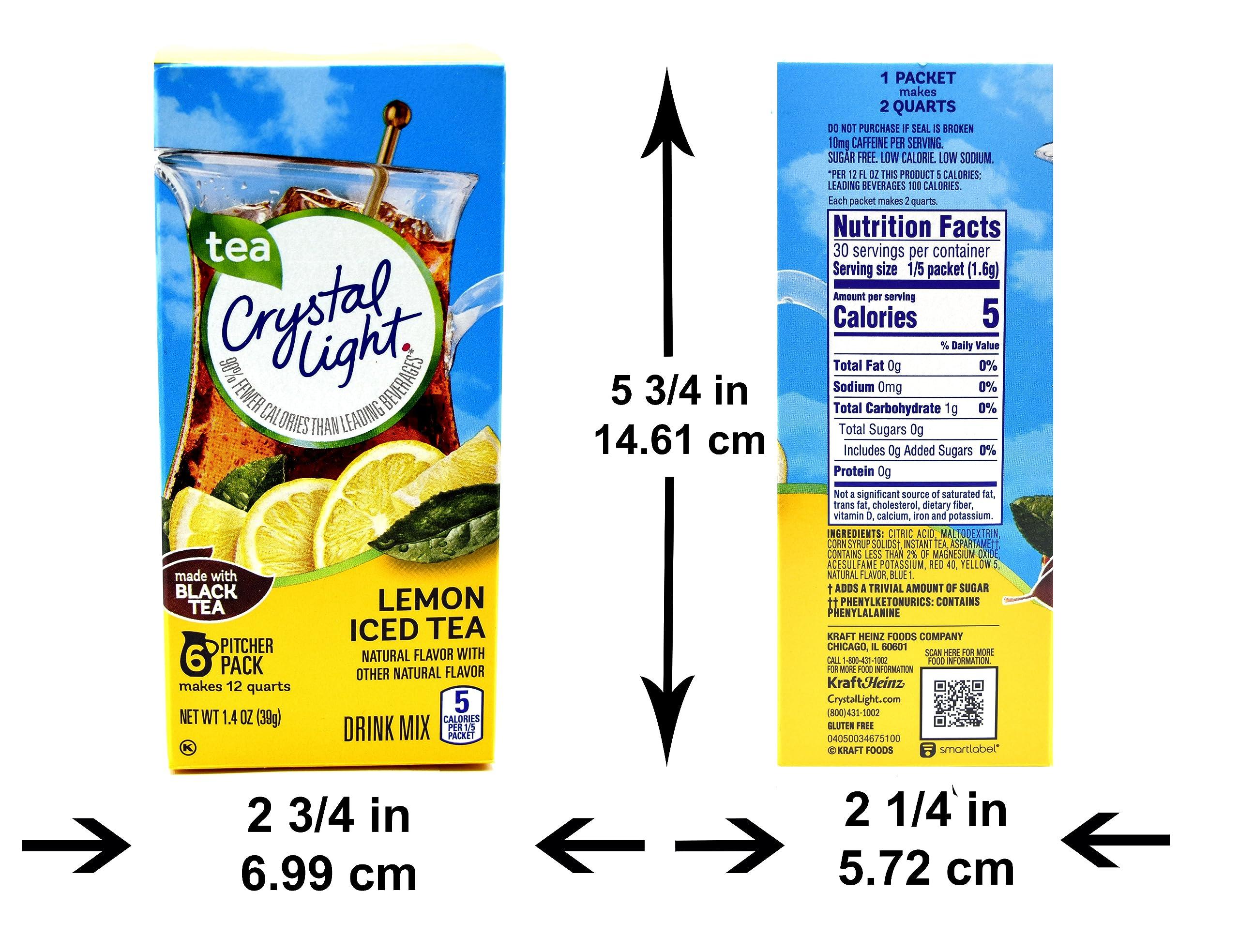 Crystal Light Crystal Light Lemon Iced Tea Drink Mix, 12-Quart Canister (Pack of 8)