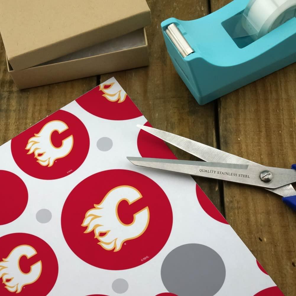 GRAPHICS & MORE GRAPHICS & MORE Calgary Flames Logo Gift Wrap Wrapping Paper Roll