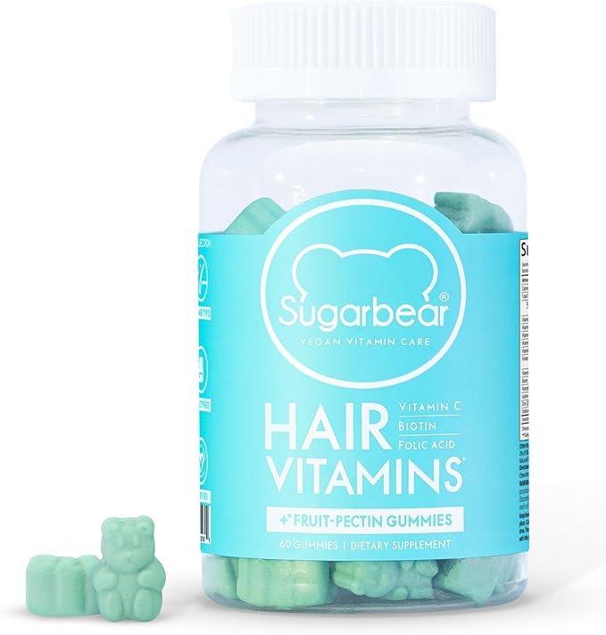 SugarBearHair Sugarbear Hair Vitamin Gummy 2 Month Supply Extra Strength Biotin 6000mcg, Growth for Men & Women, Vegan Vitamin B12, MSM, Inositol, Omega 3, Elderberry, Certified Kosher, Halal, Cruelty-Free