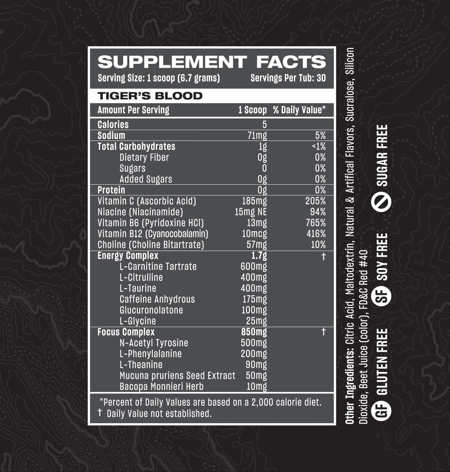 Rogue Energy Rogue Energy Drink Powder for Long Gaming Hours - Energy Powder for Mental Focus - Sugar and Gluten Free - Gaming Supplement with Caffeine and Vitamins - Made in USA (Tigers Blood Tub - 30 Servings)