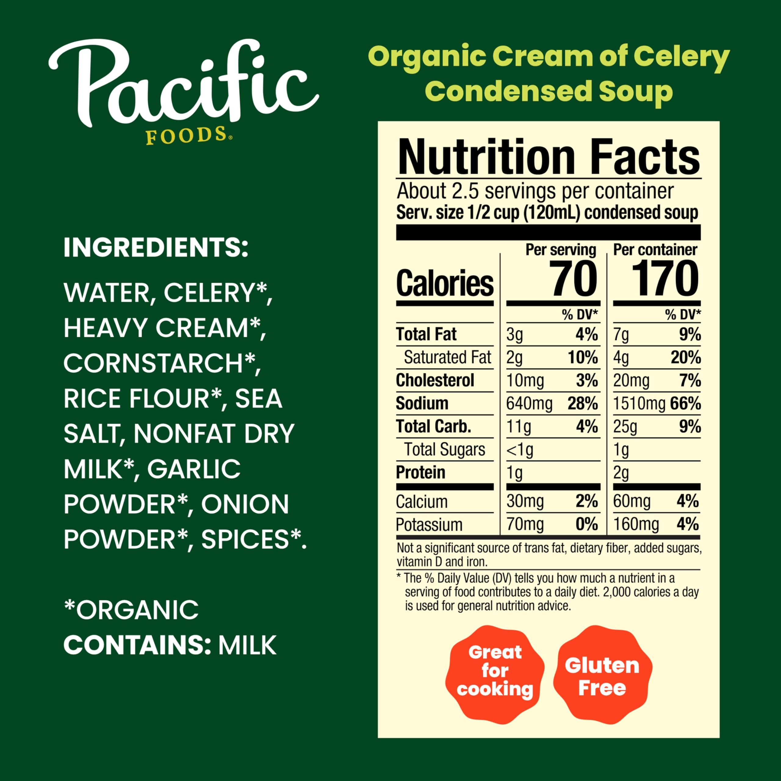 Pacific Foods Pacific Foods Organic Condensed Cream of Celery Soup, 10.5 oz Can