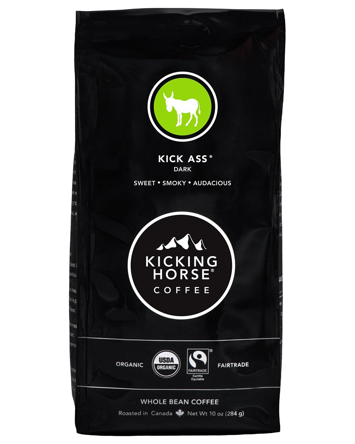 Kicking Horse Coffee Kicking Horse Coffee Kick Ass Dark Roast Whole Bean and Three Sisters Kicking Horse Coffee Medium Roast Ground