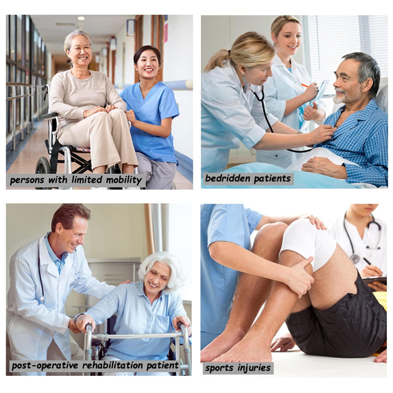 YOSINISO YOSINISO Bedridden Patient Clothing, Fleece Lining Warm Double Slider Zipper Tearaway Disability Clothing for Post Surgery Dialysis Rehab Elderly Wheelchair Fracture Hospital Gowns for Men