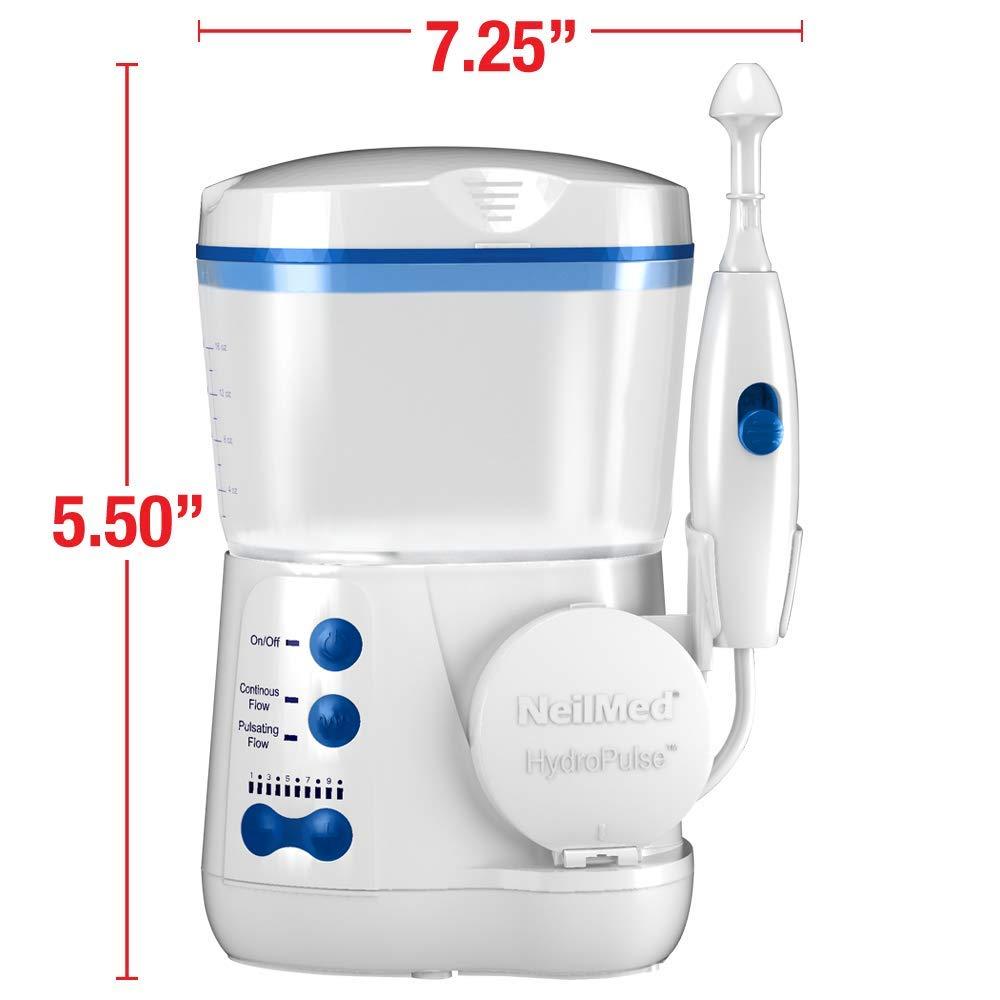 NeilMed Neilmed Hydropulse by Dr Grossan - Multi-Speed Electric Pulsating Nasal Sinus Irrigation System, 1 count