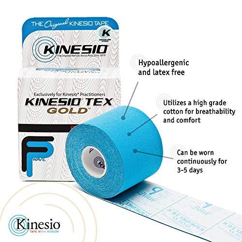 Kinesio Kinesio Taping - Elastic Therapeutic Athletic Tape Tex Gold FP - Beige 2 in. x 16.4 ft - 3 Pack