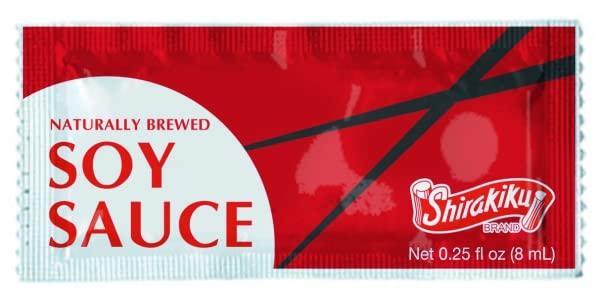 COMBO BREAKER Shirakiku Soy Sauce Packets - Single Serve To Go | 0.25 Fl Oz, 8mL (500 Count)
