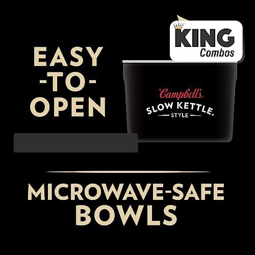 KING COMBOS Campbell\'s Slow Kettle Style Tomato & Sweet Basil Bisque, 15.5 oz. Tub + King Combos QR Code pack of (12)