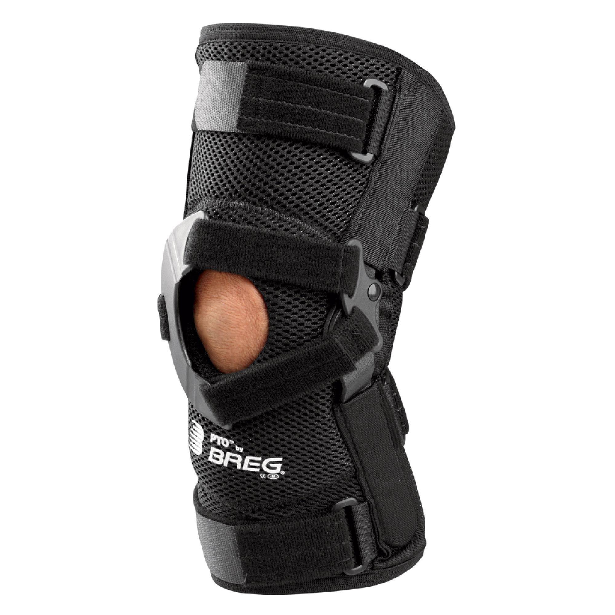 Breg Breg PTO Soft Knee Brace, Airmesh with Open Back (All Sizes) (Right Knee, XX-Large)