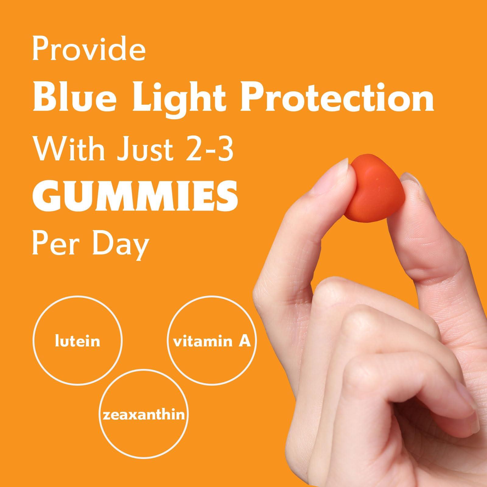 Nature\'s Key Nature\'s Key Lutein Gummies 12mg with Zeaxanthin & Vitamin A for Kids and Adults | Eye Health and Brain Function Supplement | Orange Flavor, 60Ct