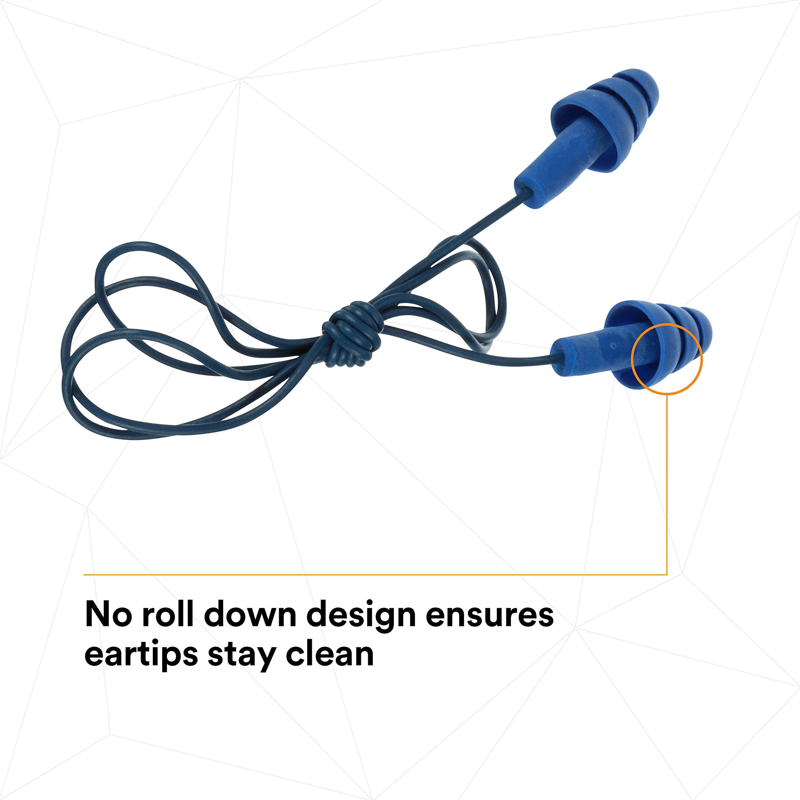 3M 3M E-A-R UltraFit Ear Plugs 340-4017, Metal Detectable, Corded, Econopack, 200/Pack