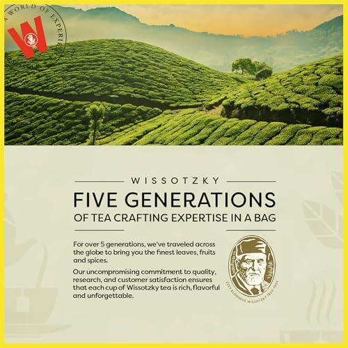 Wissotzky Tea Wissotzky Chamomile Tea with Nana Mint, Herbal Tea, 20 Tea Bags | Caffeine Free | Soothing Blend | Sleep Support