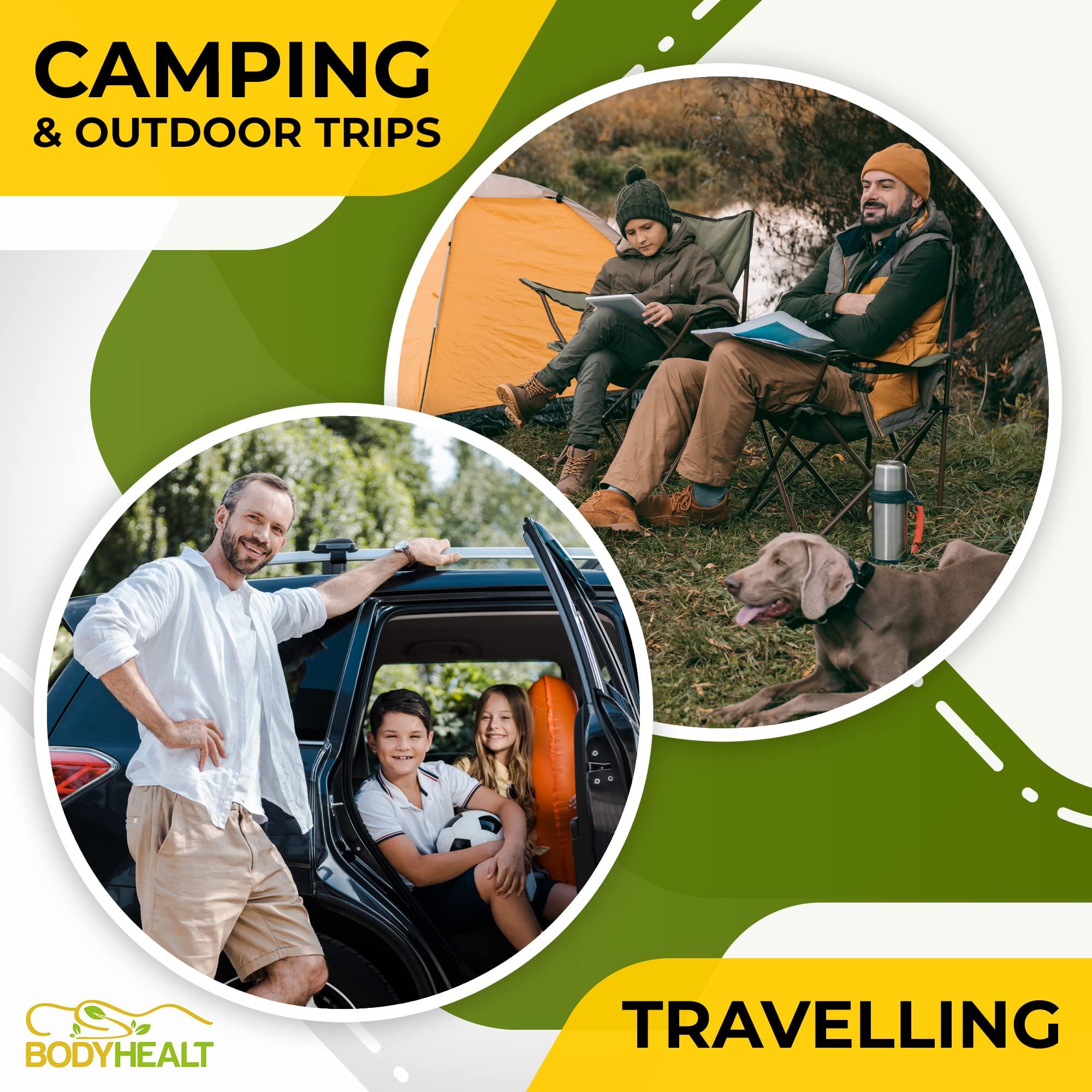 BodyHealt BodyHealt Urinals for Men 1000ml - Urine Bottle with Glow in The Dark Spill Proof Lid, Portable Urinal for Men, Male Urinal for Seniors, Hospital, Bedside & Car Travel, Mens Plastic Pee Bottles 6 Pack