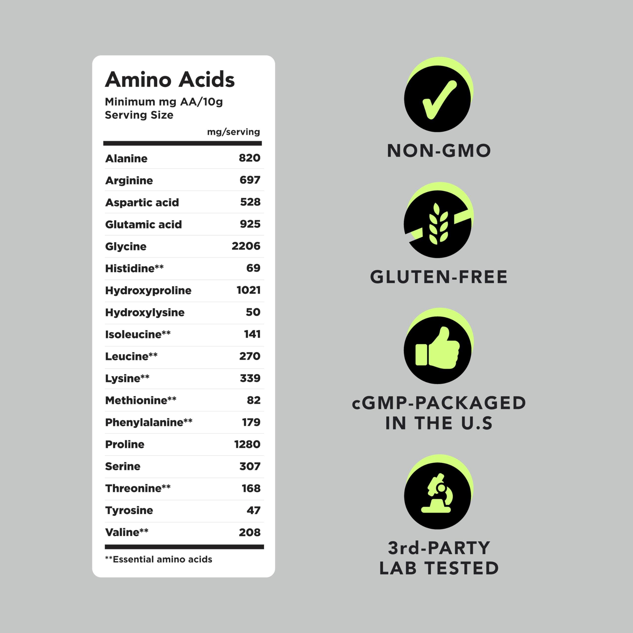 AMANDEAN AMANDEAN Collagen Peptides Powder 1kg. Grass-Fed, Enzymatically Hydrolyzed, Type 1 & 3. Agglomerated, Easy to Mix, Unflavored, Non-GMO. Protein with 18 Amino Acids for Healthy Skin, Hair, Nails.