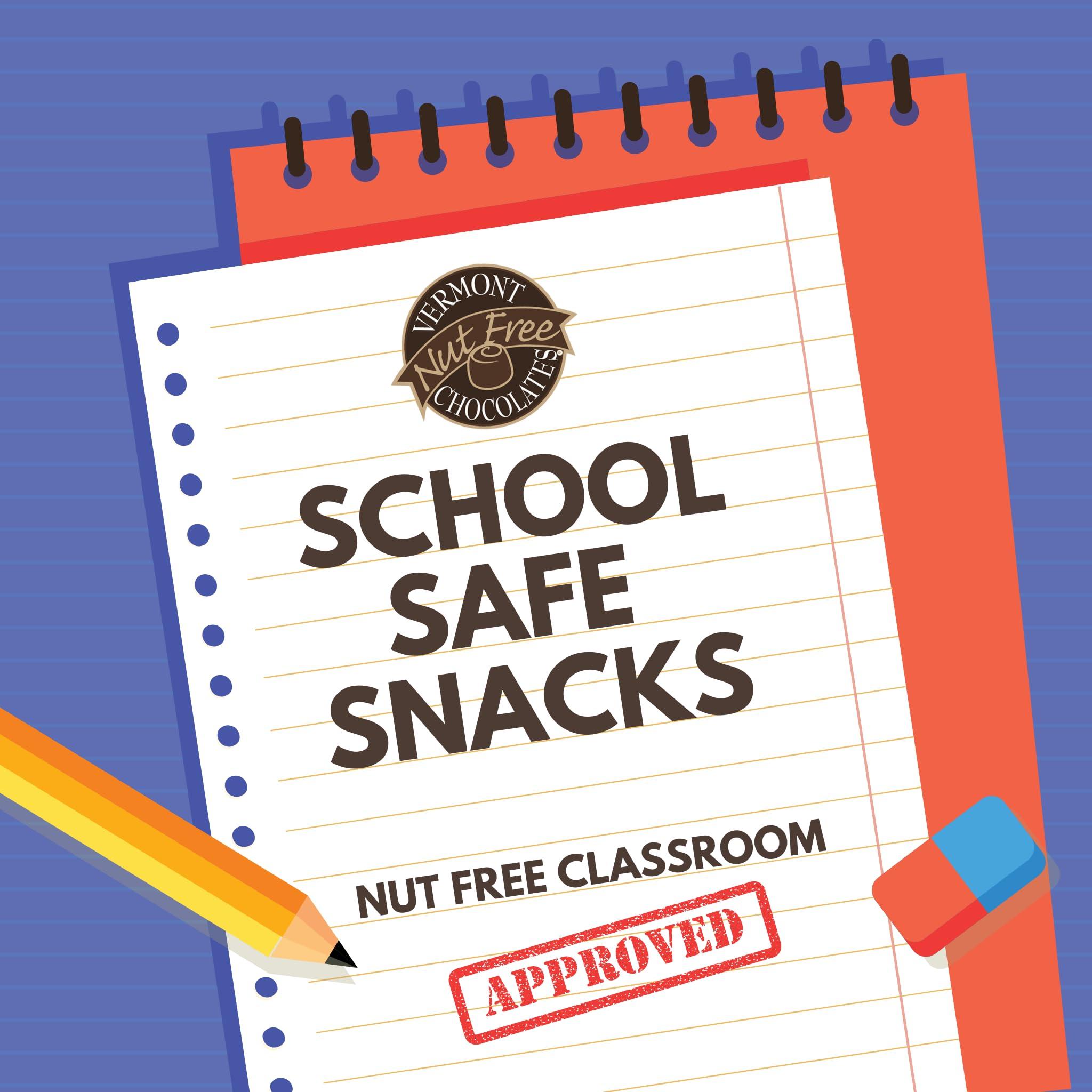 Vermont Nut Free Chocolates Vermont Nut Free Chocolates Small Chocolate Bar (Dark Chocolate) 1.35 Ounce Bars, 18 Count, Nut-Free, Egg-Free, Kosher