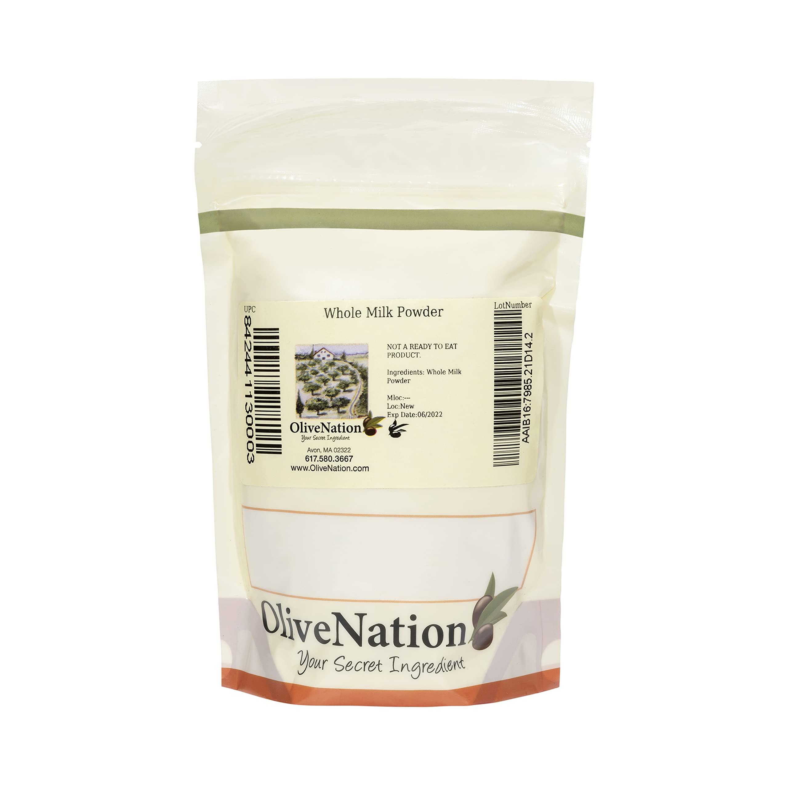 OLIVENATION OliveNation Dry Whole Milk Powder for Baking & Confectionery, 26% Fat, Non-GMO, Gluten Free - 2 lb