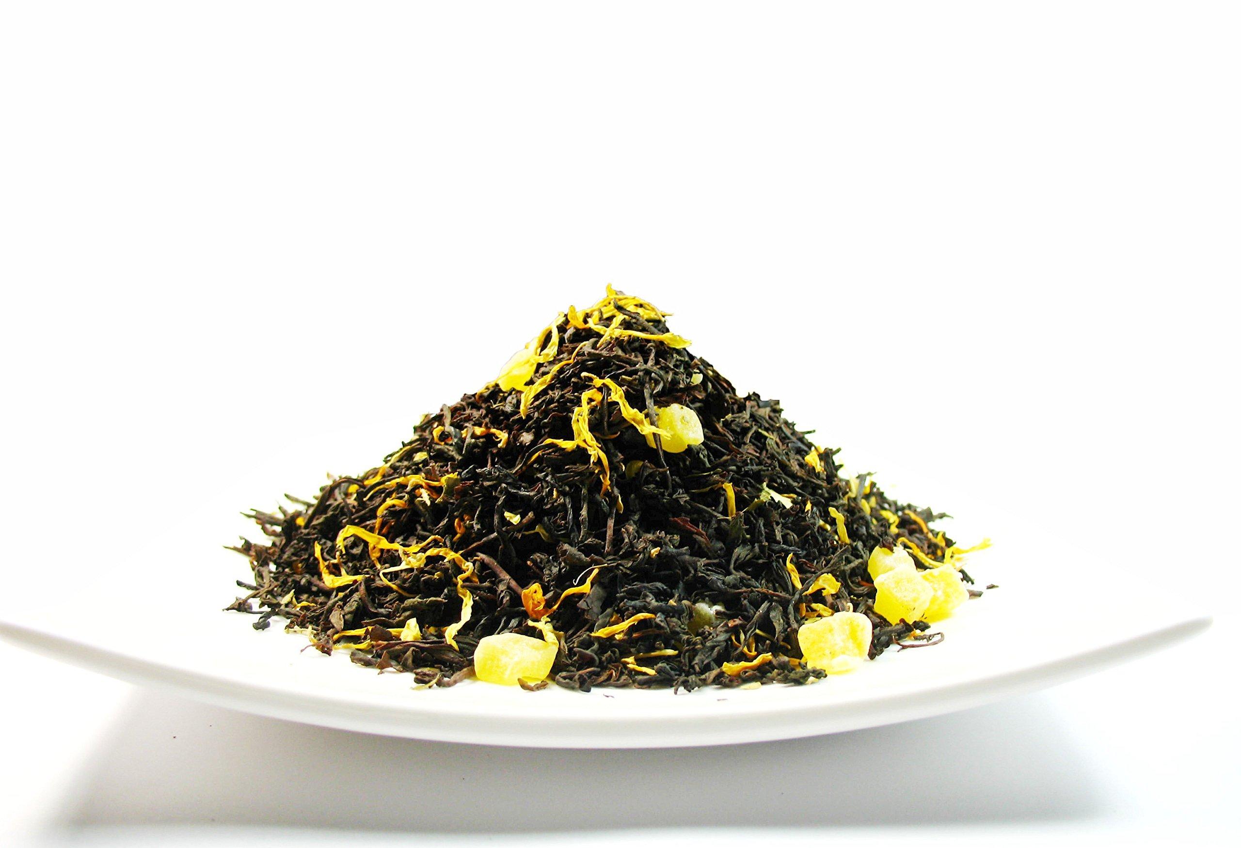 Greenhilltea Mango Iced Tea,Ceylon Black Tea with natural flavours used as welcoming beverage – 8 Oz Bag