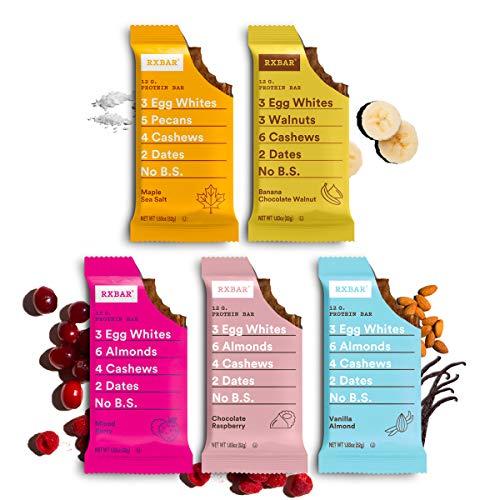 RXBAR RXBAR Protein Bar, Variety Pack, 10 Flavors, 55oz Box (30 Bars)