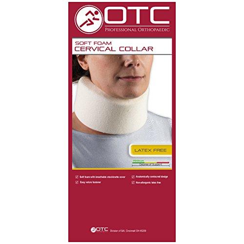 OTC OTC Cervical Collar, Soft Contour Foam, Neck Support Brace, Black Wide 3.5" Depth, Small