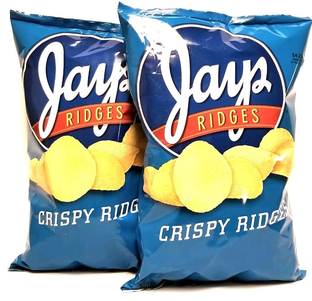 Jay's JAY'S BIG BAG CRISPY RIDGES Original Potato Chips 2 Pack 10 oz bags